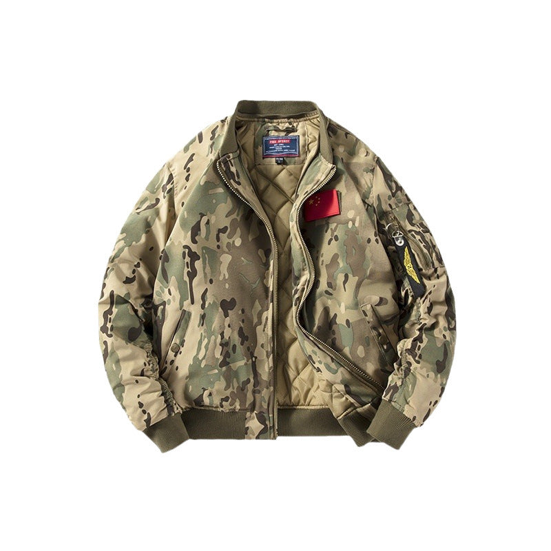 Herren funktionale Bomberjacke mit abnehmbarer Kapuze Aliams