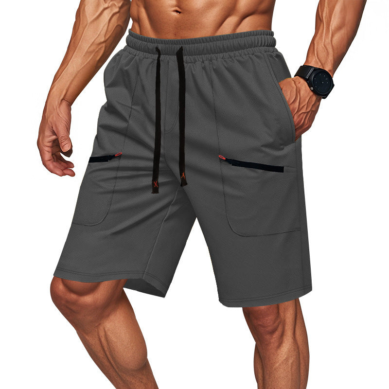 Herren Sportliche Universelle Shorts mit funktionalen Taschen und elastischem Bund Aliams
