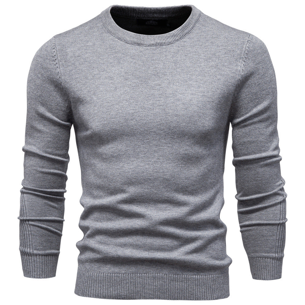 Herren Rundhals Pullover aus hochwertiger Baumwolle Aliams