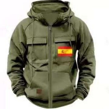 Herren funktionale Jacke mit mehreren Taschen Aliams