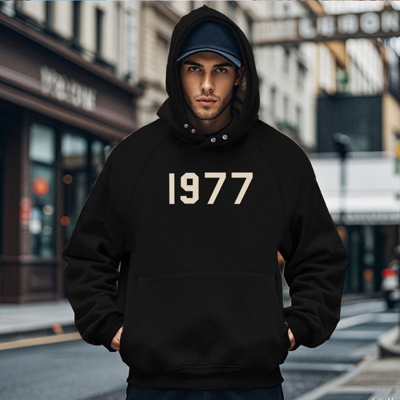 Herren Gemütlicher Kapuzenpullover mit ausgefallenem Design und praktischen Taschen Aliams