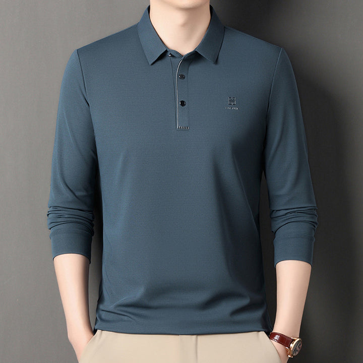 Herren sportliches Langarm Poloshirt mit innovativer Passform und feuchtigkeitsregulierendem Material Aliams