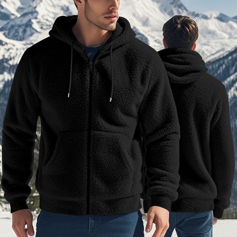 Herren Fleecejacke mit Kapuze Aliams