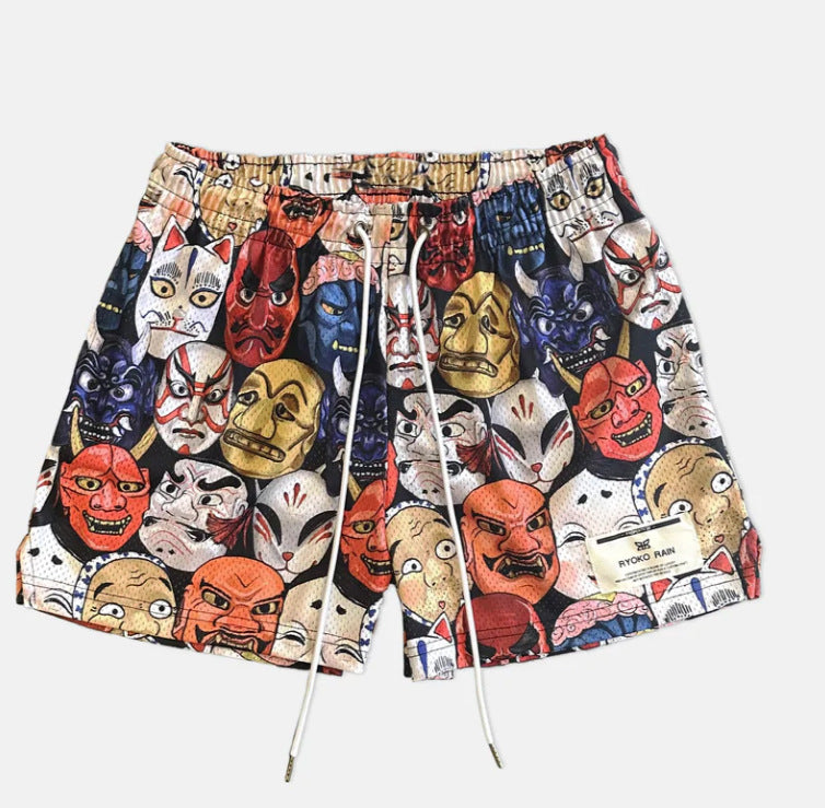 Herren Kunstdruck Strandshorts Aliams