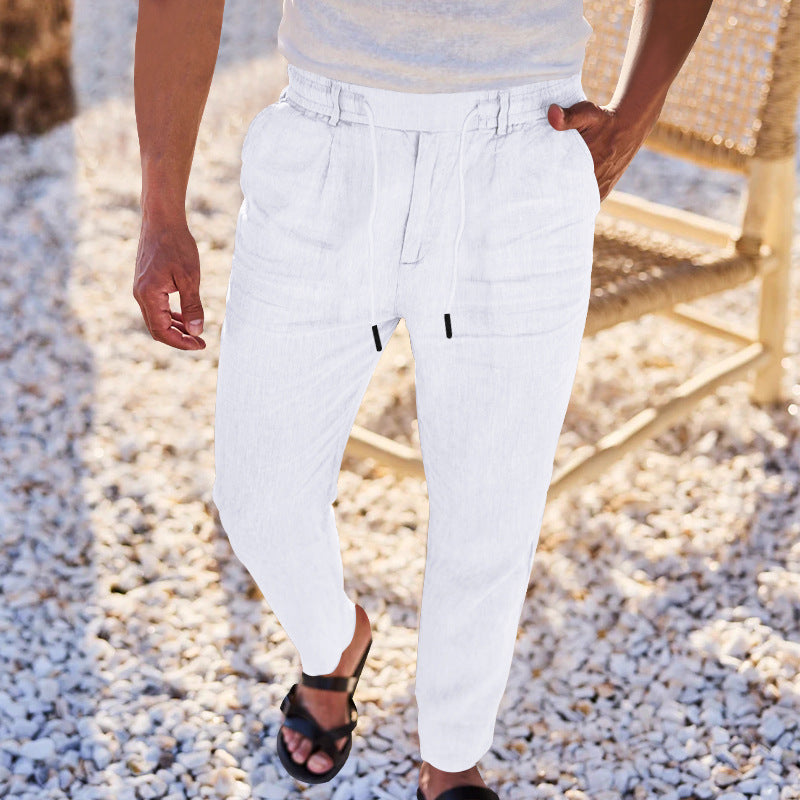 Herren entspannende Freizeithosen mit verstellbarem Bund Aliams