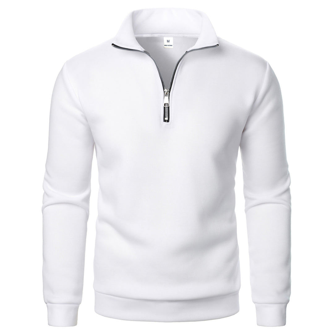 Herren warme Fleece Pullover mit halbem Reißverschluss Aliams
