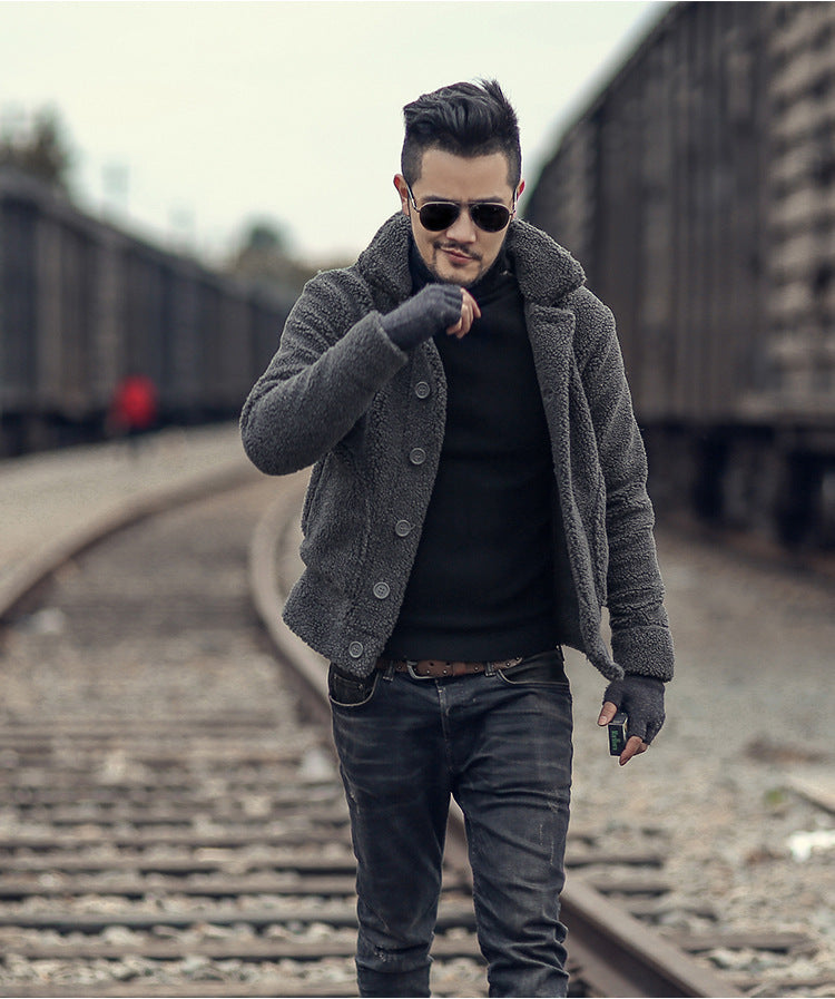 Herren gefütterte Thomaskapelle Jacke mit stilvollem Knopfverschluss und lässigem Design Aliams