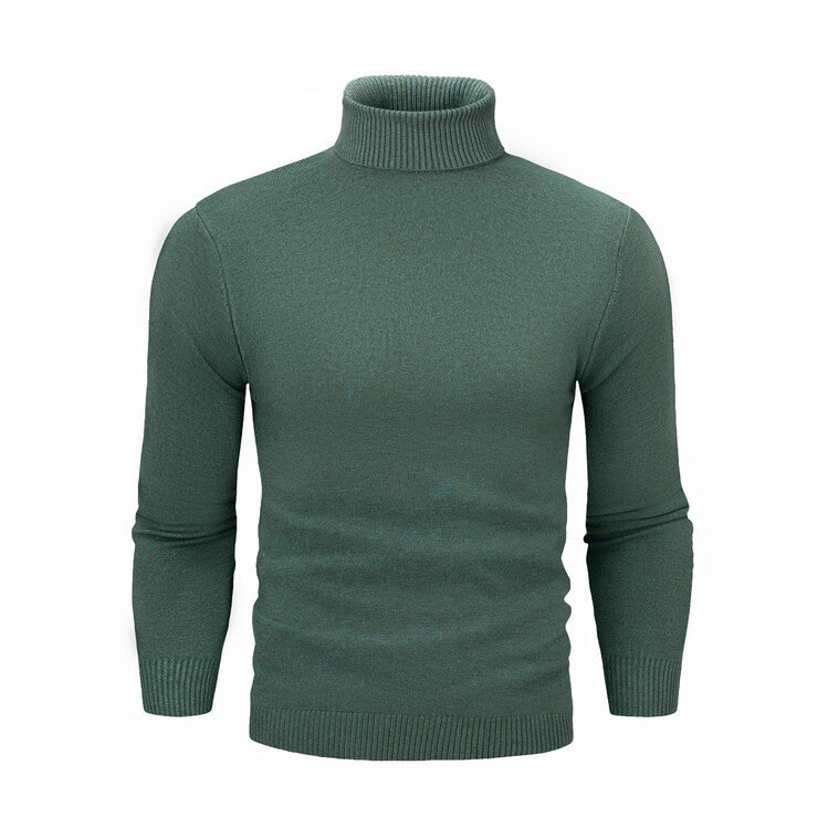 Herren eleganter Rollkragenpullover aus feiner Merinowolle Aliams