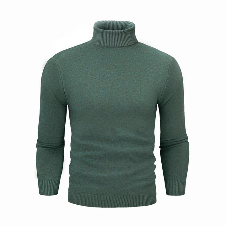 Herren eleganter Rollkragenpullover aus feiner Merinowolle Aliams