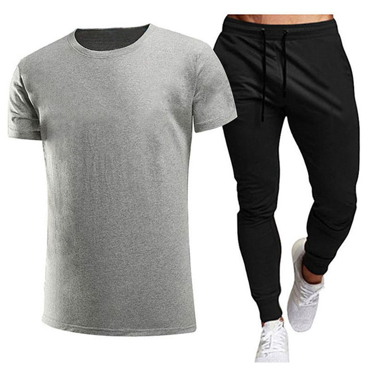 Herren Freizeit T-Shirt und Jogginghose Set Aliams