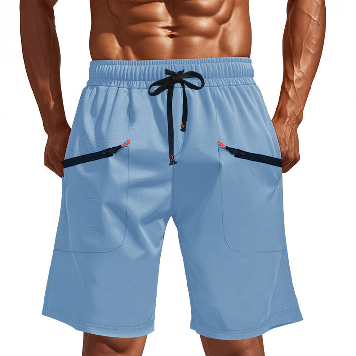 Herren Sportliche Universelle Shorts mit funktionalen Taschen und elastischem Bund Aliams