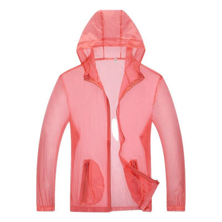 Herren ultraleichte Regenjacke mit verstellbarem Kapuzenbereich und reflektierenden Elementen Aliams
