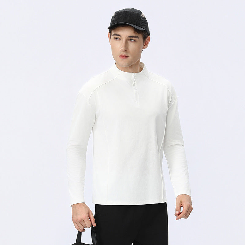 Herren Funktionsshirt mit Reißverschluss und atmungsaktiver Stofftechnologie Aliams