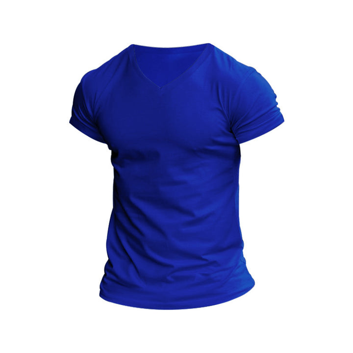 Herren V-Ausschnitt T-Shirt aus weichem Baumwollmix Aliams