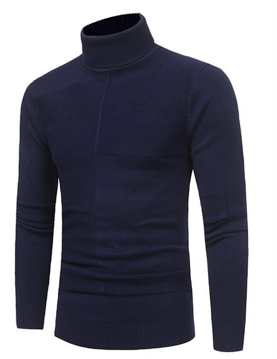 Herren Hochwertiger Rollkragenpullover aus weichem Strick Aliams