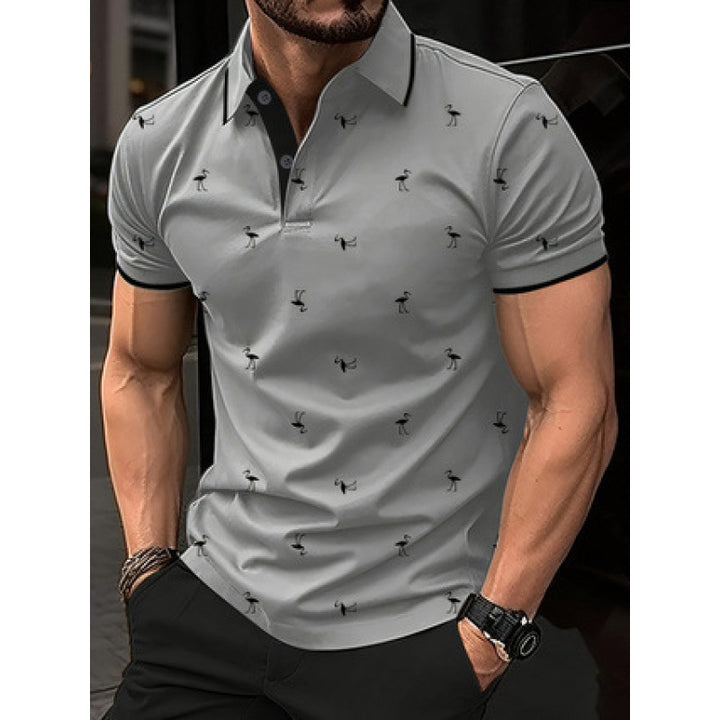 Herren Freizeit Bedrucktes Polo-Shirt Aliams