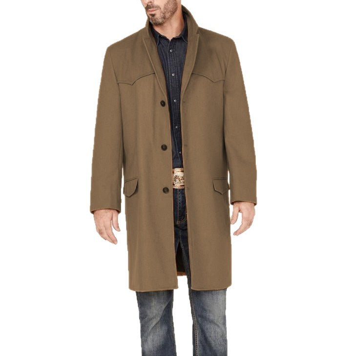 Herren eleganter, klassischer Überziehmantel Aliams