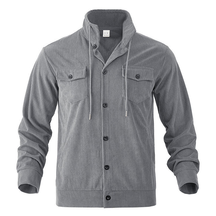 Herren Cordjacke mit verstellbarem Kordelzug und praktischen Brusttaschen Aliams