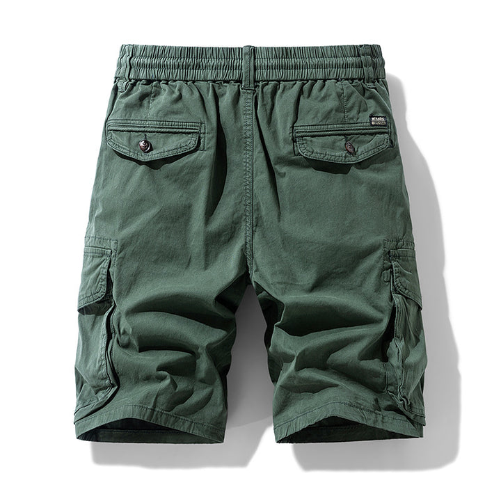 Herren Cargo-Shorts im lässigen Outdoor-Stil mit vielseitigen Taschen und elastischem Bund Aliams