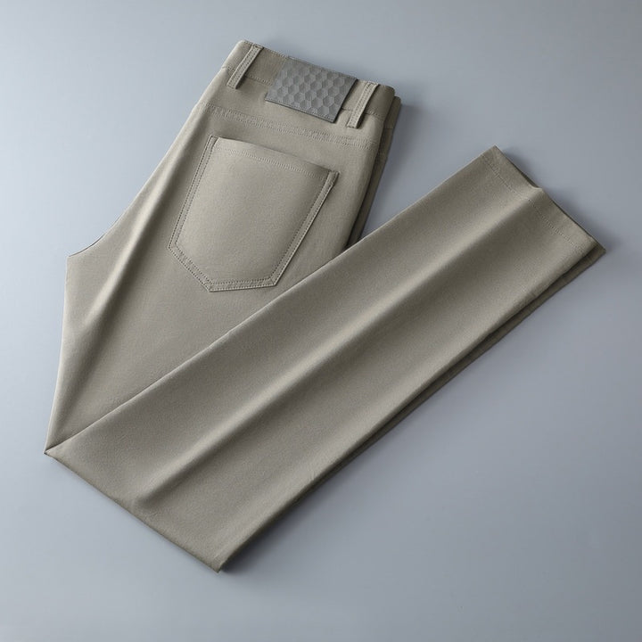 Herren elegante Slim-Fit Jeanshose mit hohem Tragekomfort und flexibler Bundverstellung Aliams