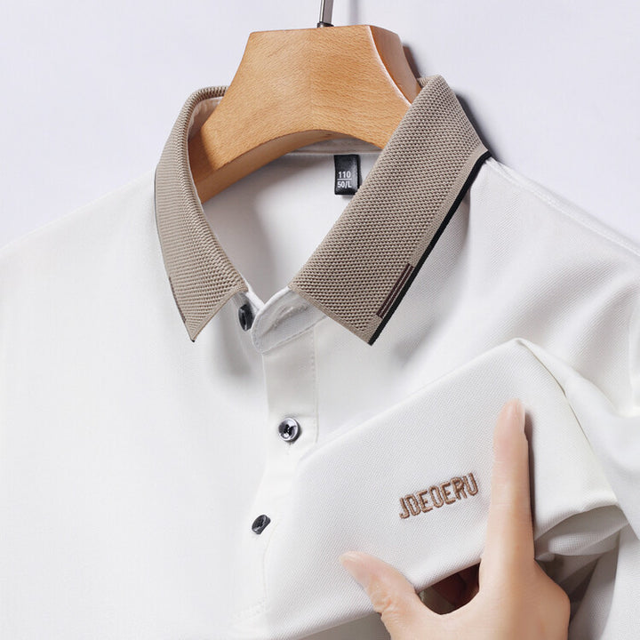 Herren sportliches Polo-Shirt mit modischem Kragen Aliams