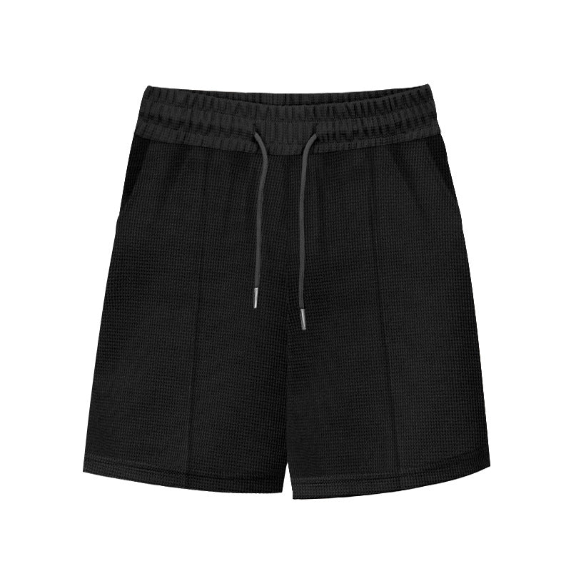 Herren atmungsaktive Fitness-Shorts mit elastischem Bund und Seitentaschen Aliams