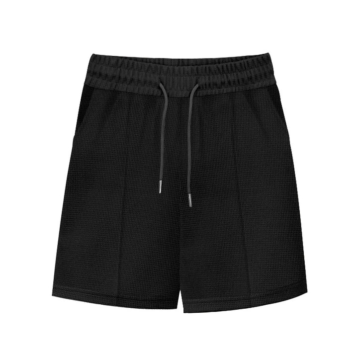 Herren atmungsaktive Fitness-Shorts mit elastischem Bund und Seitentaschen Aliams