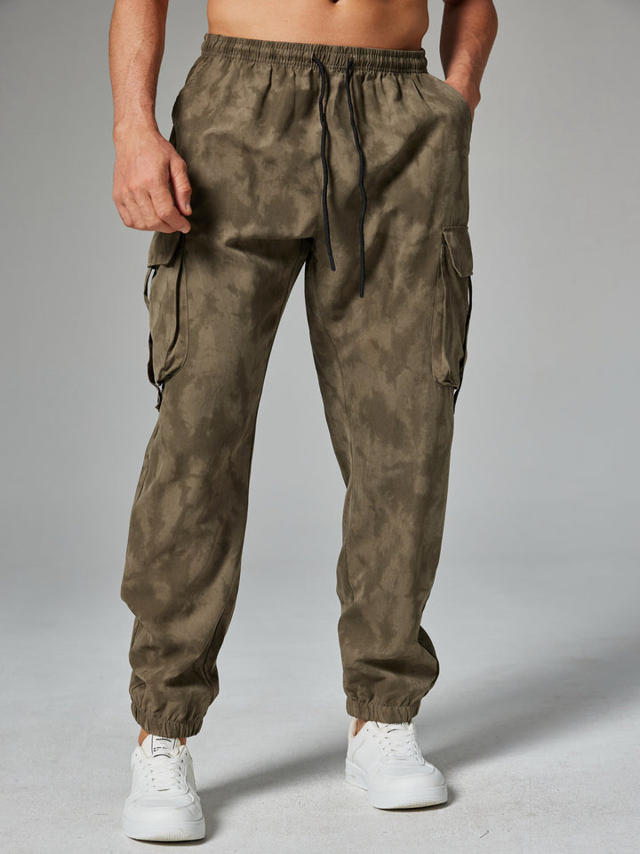 Herren Cargo-Hose mit seitlichen Abnähten und elastischem Bund Aliams