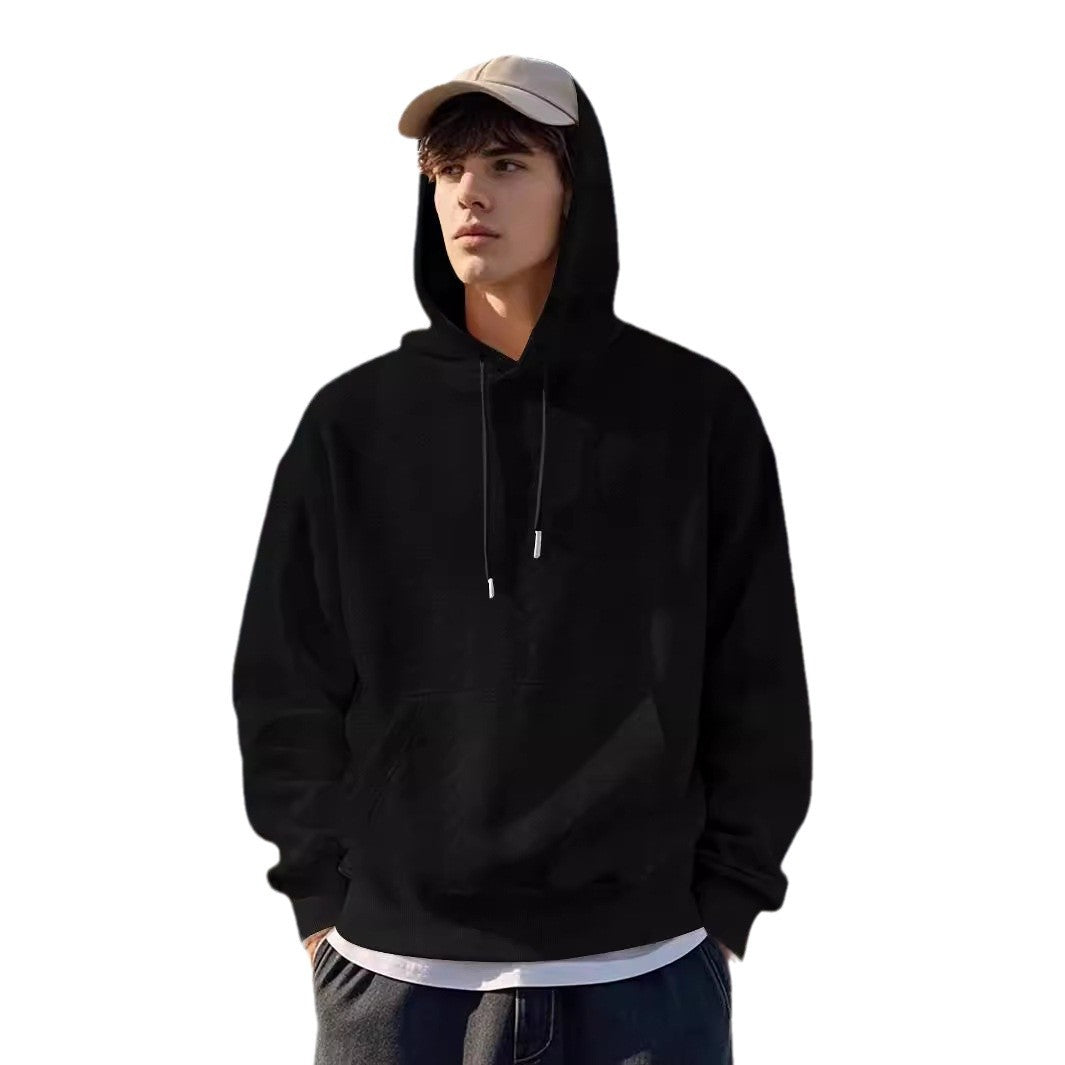 Herren Hoodie mit strukturiertem Design und Kängurutasche Aliams