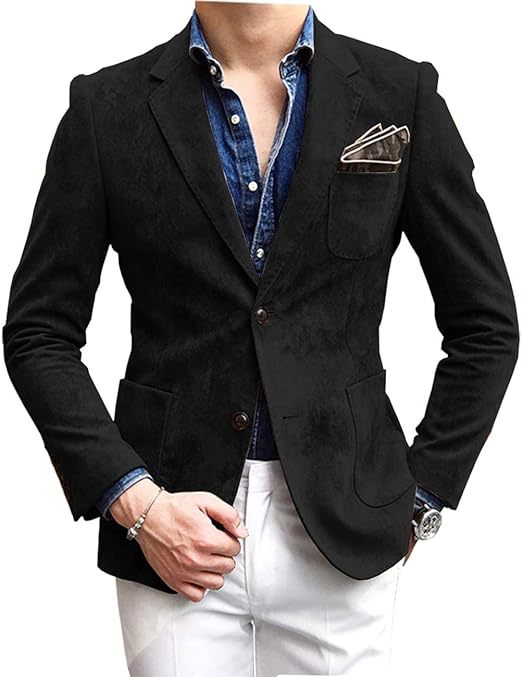Herren eleganter Samtblazer mit modernem Schnitt und edlen Details Aliams
