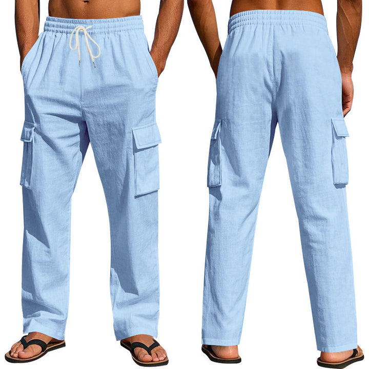 Herren Cargo-Hose mit verstellbarem Bund und praktischen Seitentaschen Aliams