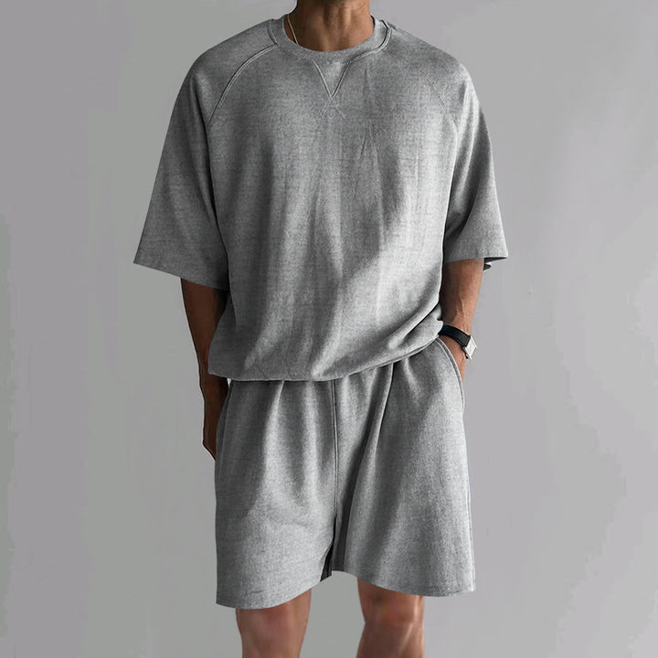 Herren Komfortabler Sportanzug mit breiten Ärmeln und elastischem Bund Aliams