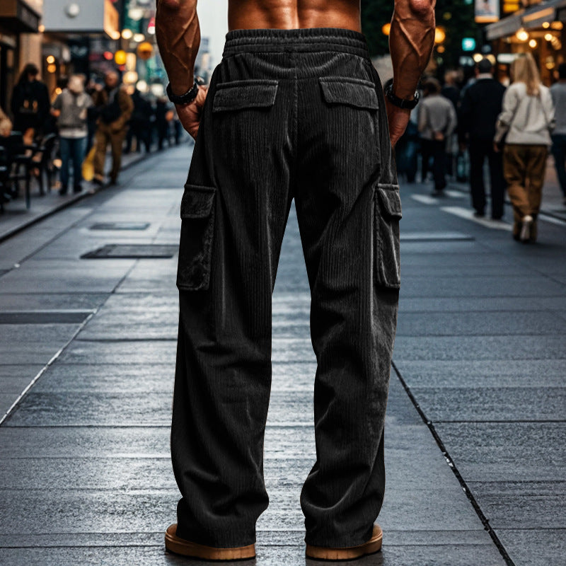 Herren Cargo-Hose mit praktischen Seitentaschen und entspanntem Schnitt Aliams