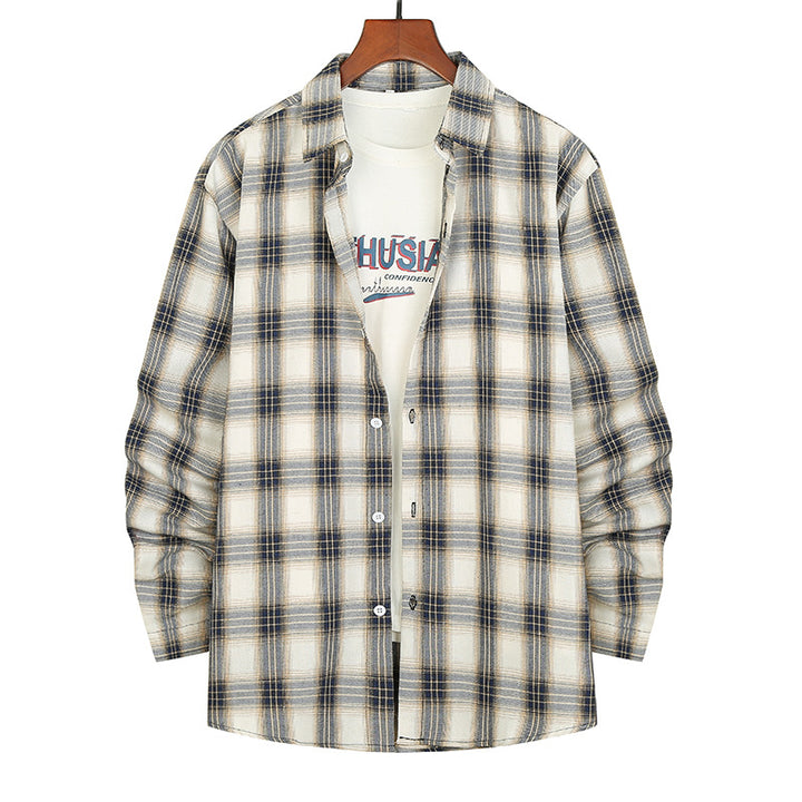 Herren Flanellhemd mit modernem Karomuster und bequemer Passform Aliams