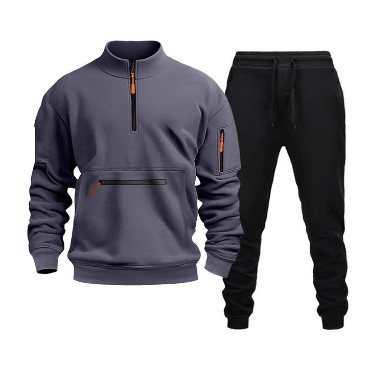 Herren Sportliches Sweatshirt und Jogginghose Set Aliams
