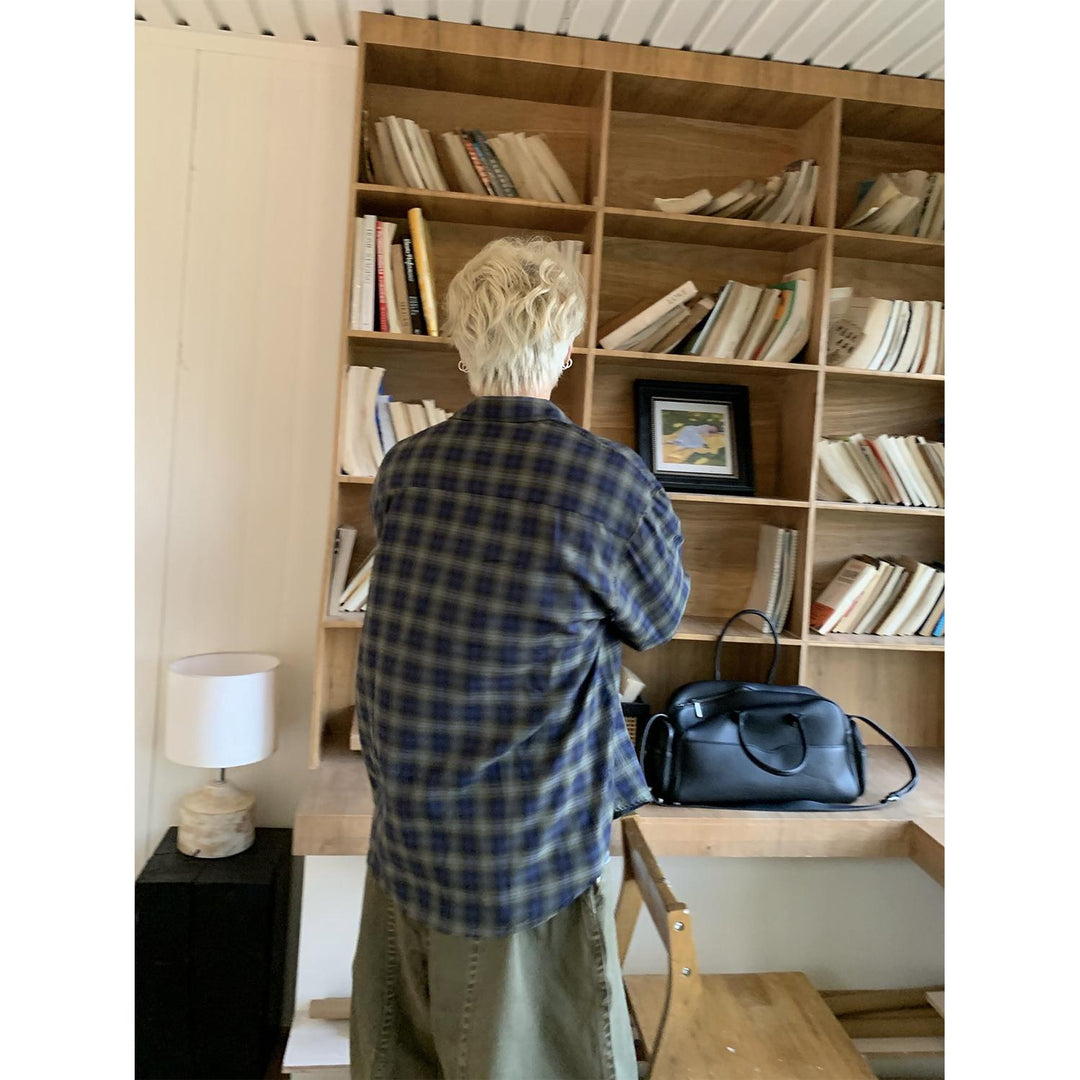 Herren Karierte Hemd Aliams