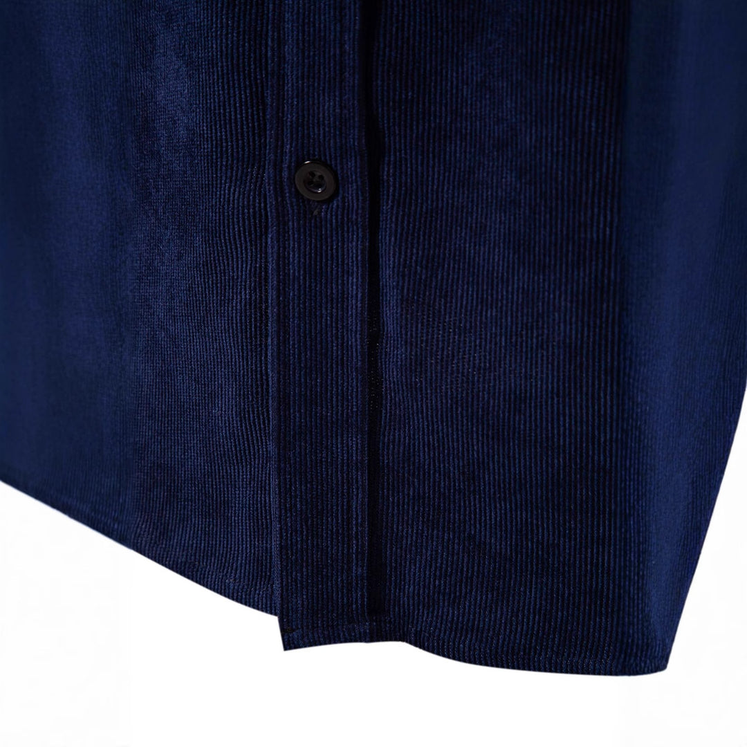 Herren Cordhemd mit modischem Karomuster und bequemer Passform Aliams