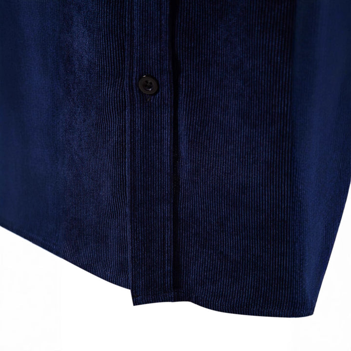 Herren Cordhemd mit modischem Karomuster und bequemer Passform Aliams