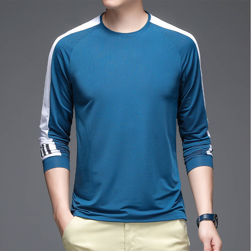 Herren Sportliches Langarm-Funktionsshirt mit feuchtigkeitsableitender Technologie Aliams