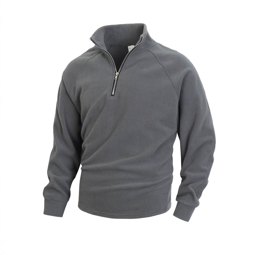 Herren Fleece Pullover mit halbem Reißverschluss Aliams