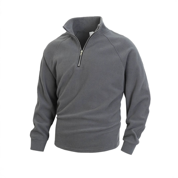 Herren Fleece Pullover mit halbem Reißverschluss Aliams