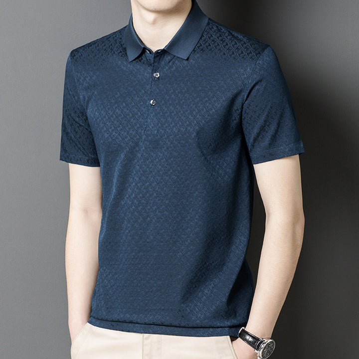 Herren Poloshirt mit strukturiertem Design und hochwertiger Baumwollmischung Aliams