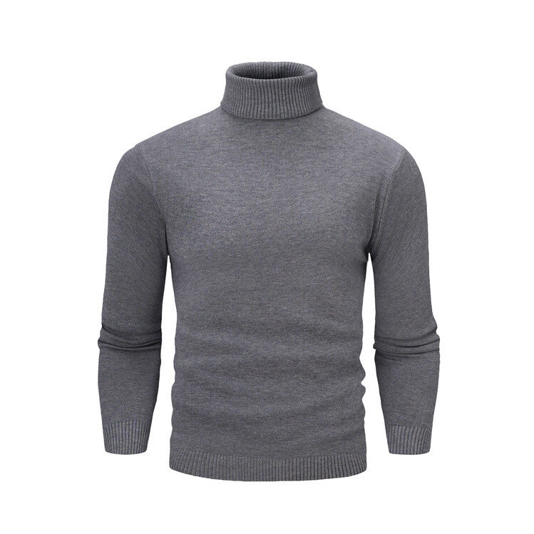 Herren eleganter Rollkragenpullover aus feiner Merinowolle Aliams