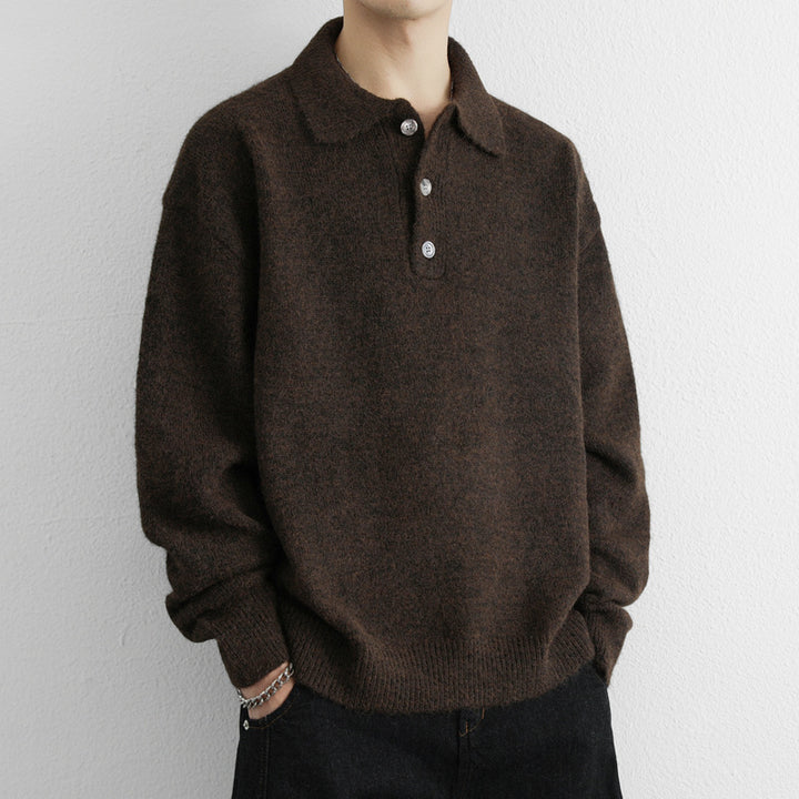 Herren Pullover mit modernem Kragen Aliams