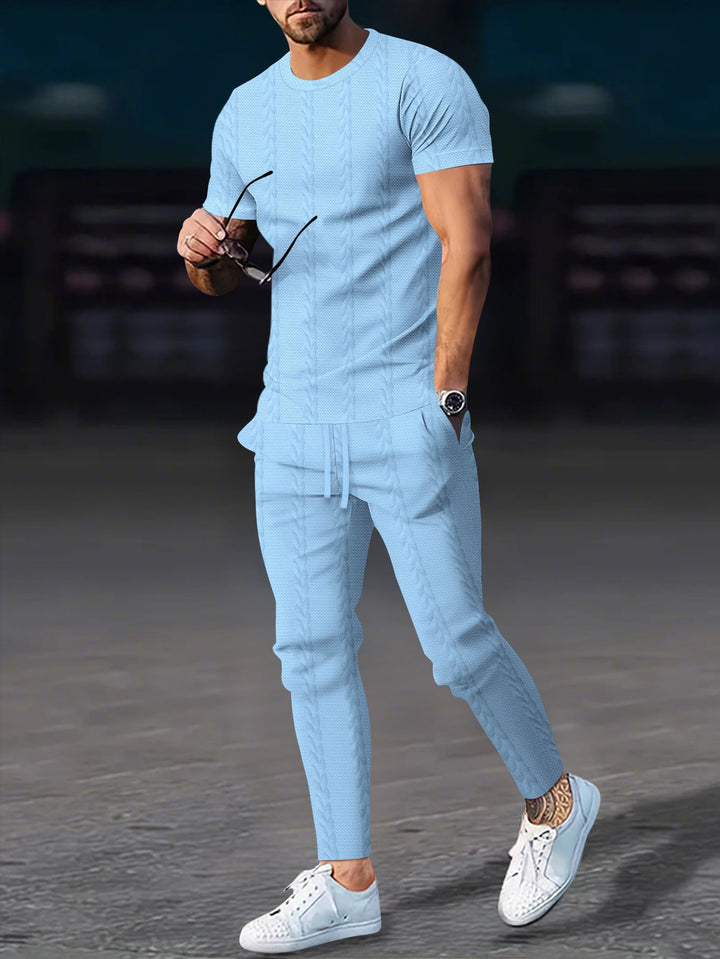 Herren Sportliches Freizeitanzug-Set mit strukturiertem Design Aliams