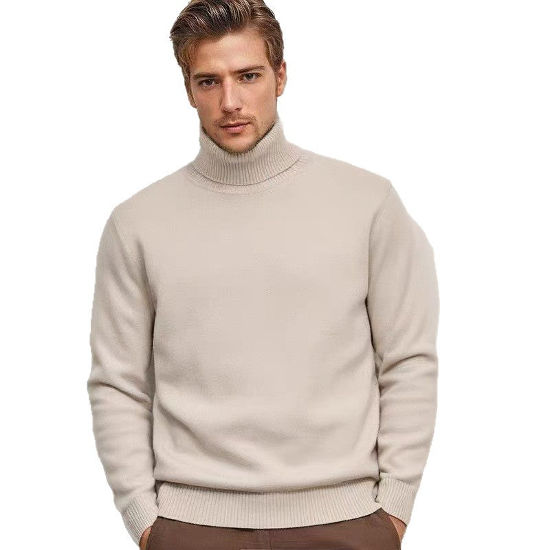 Herren Rollkragenpullover aus feinem Strick Aliams