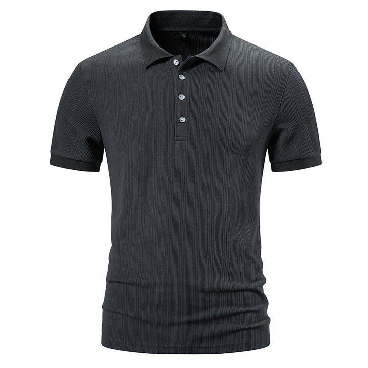 Herren Poloshirt mit strukturiertem Design und hochwertiger Baumwollmischung Aliams