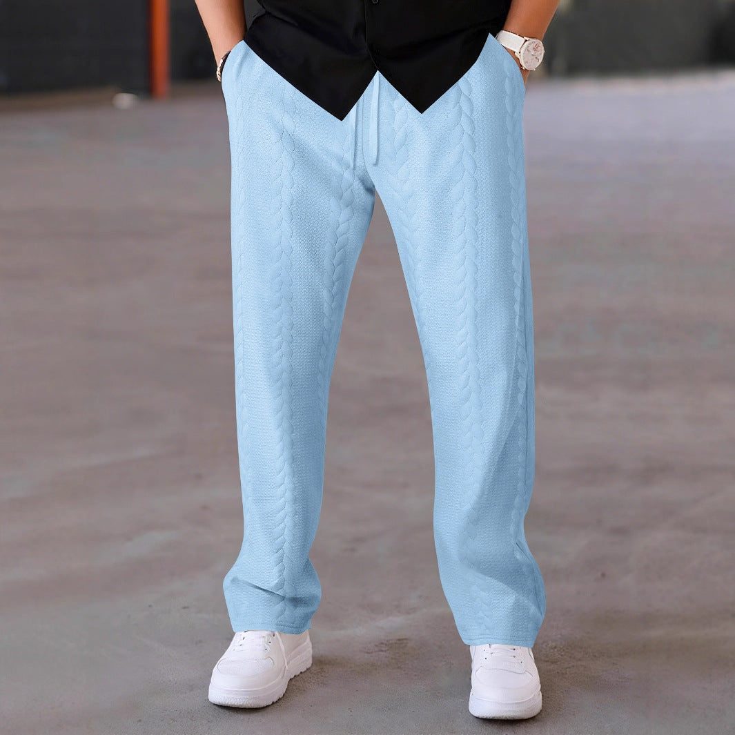 Herren Freizeit-Hose mit innovativem Textilmuster und elastischem Bund Aliams