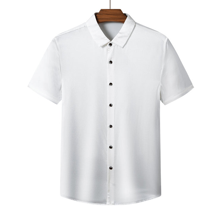 Herren Kurzarmhemd aus hochwertiger, atmungsaktiver Baumwolle Aliams