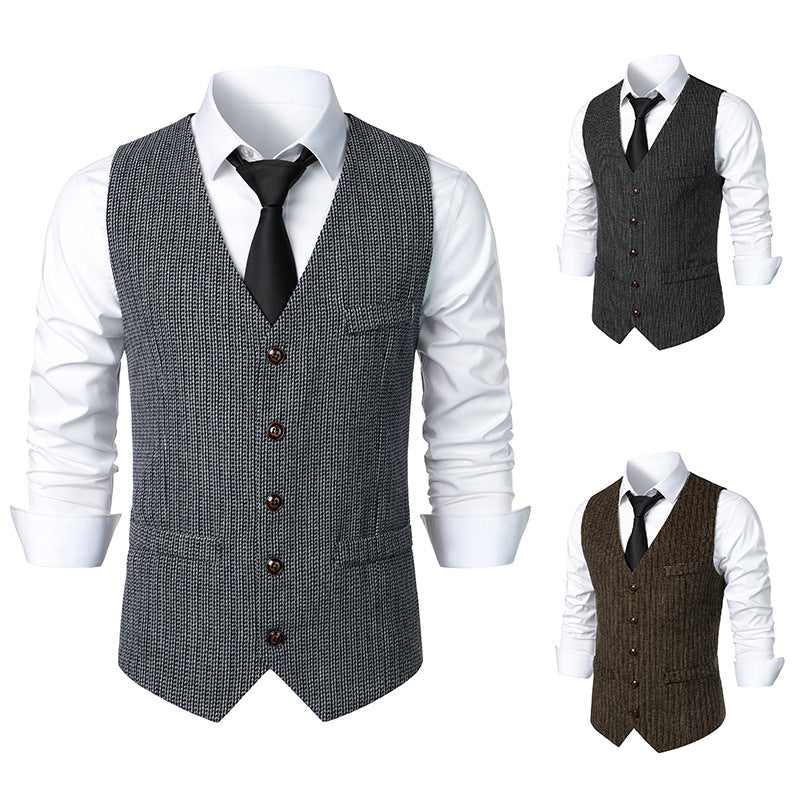 Herren elegante Steppweste mit modernem Schnitt und feinen Details Aliams